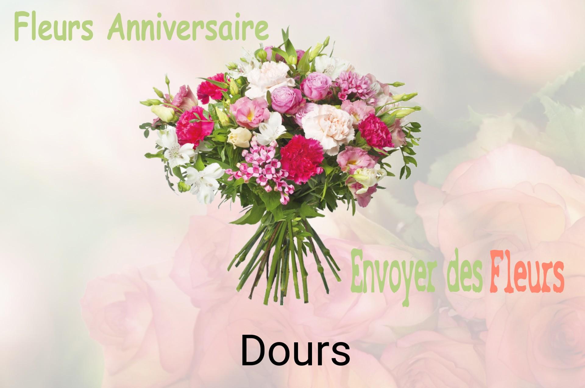 Bouquet de fleurs d’anniversaire livré à Dours